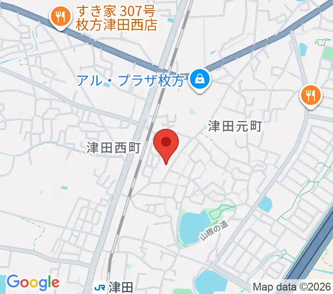 バイオリン工房クレモナの地図