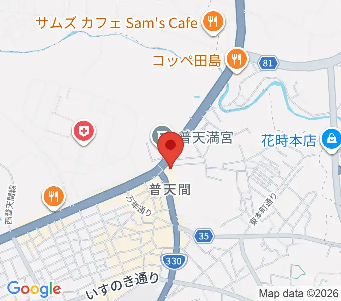 さんしんの松田の地図