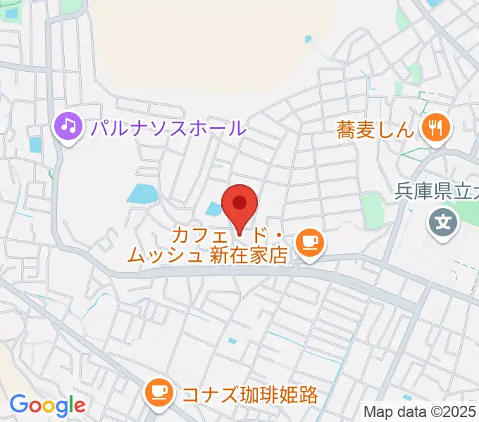 小池ピアノ調律所の地図