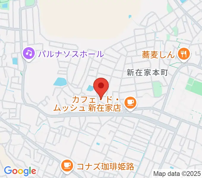 小池ピアノ調律所の地図