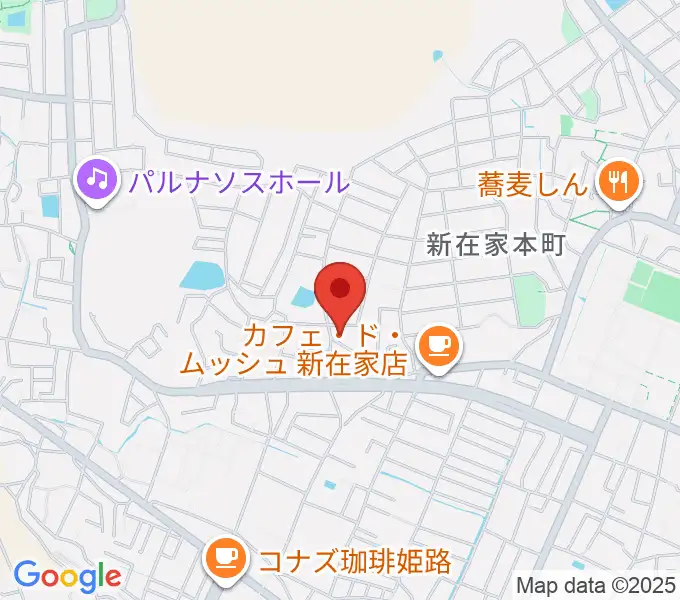 小池ピアノ調律所の地図