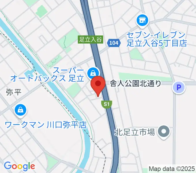 大塚竹管楽器の地図