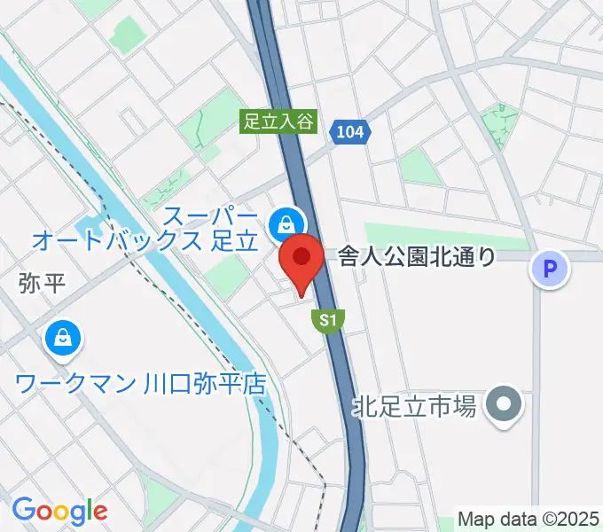 大塚竹管楽器の地図