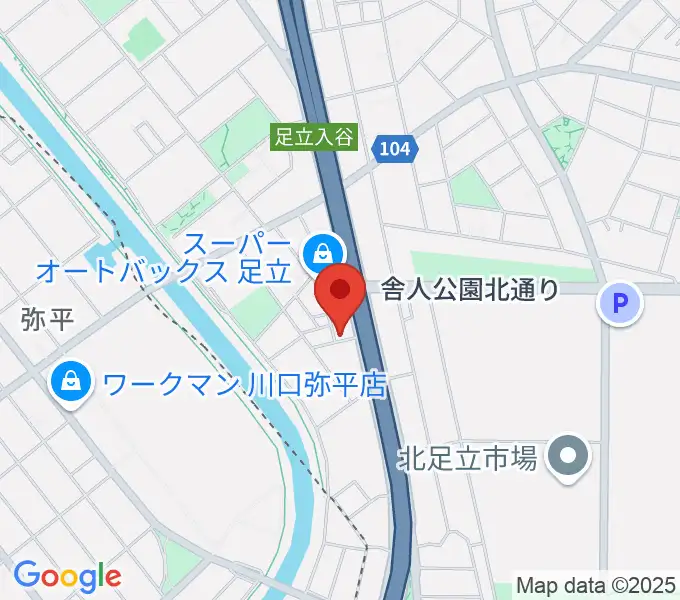 大塚竹管楽器の地図