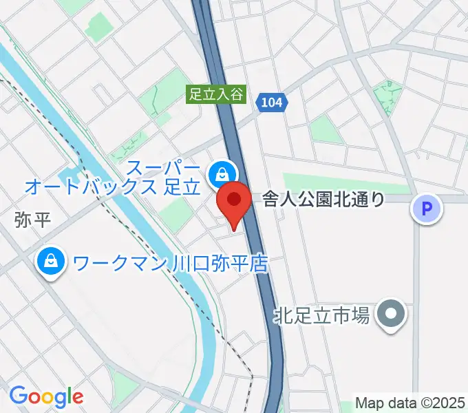 大塚竹管楽器の地図