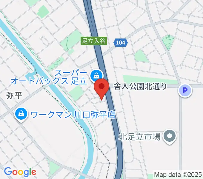 大塚竹管楽器の地図