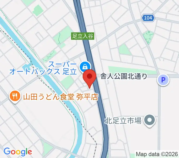 大塚竹管楽器の地図