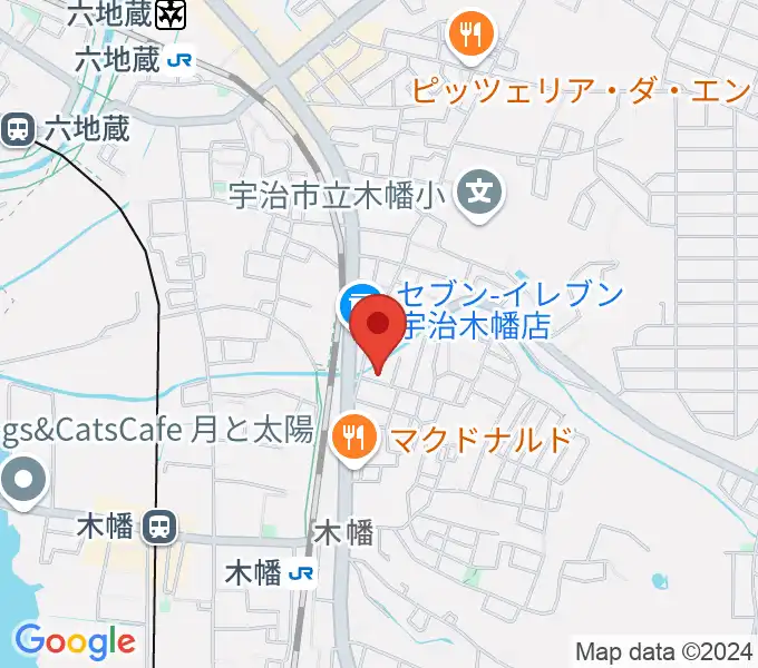 ふたば楽器店の地図