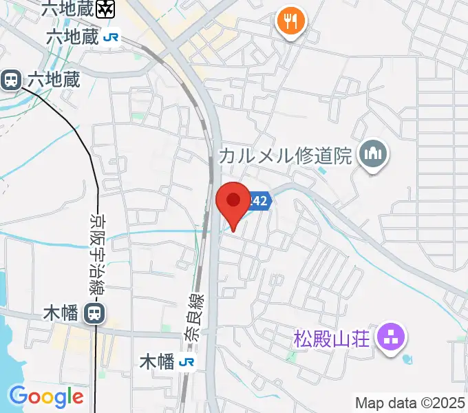ふたば楽器店の地図