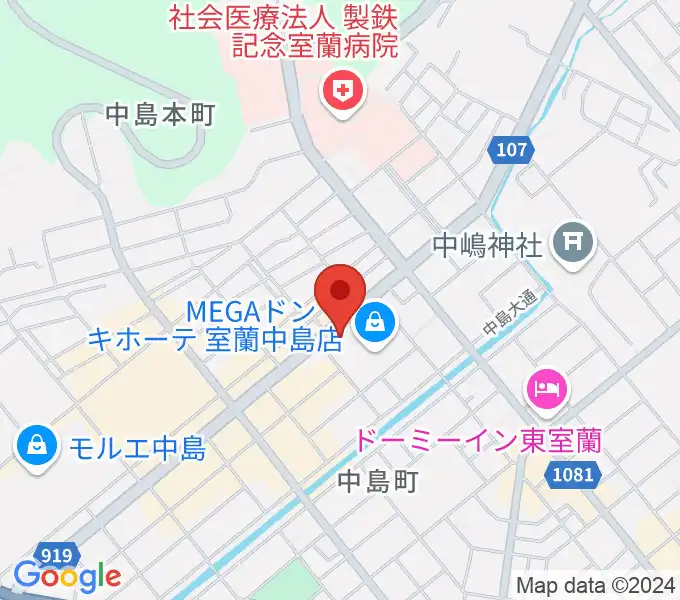 エルム楽器 室蘭支店の地図