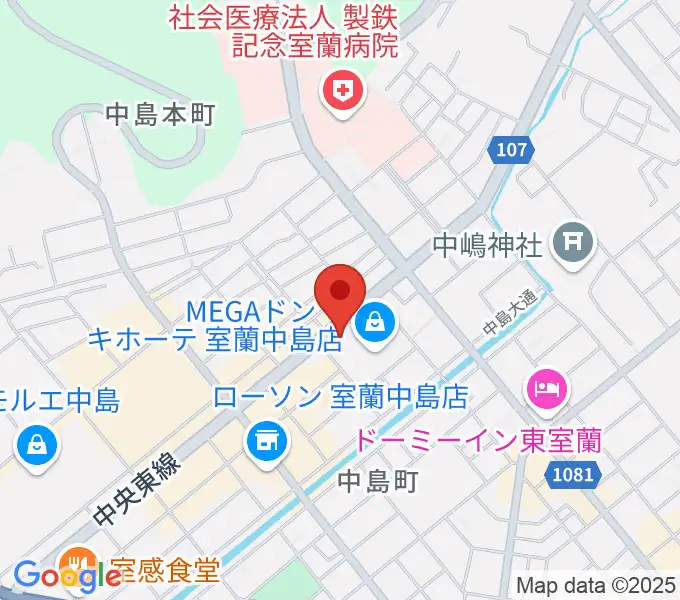 エルム楽器 室蘭支店の地図