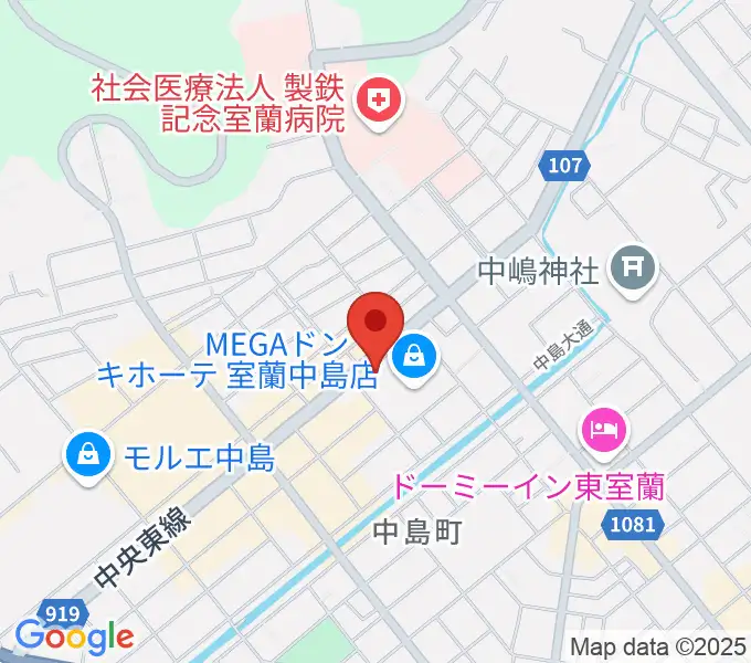 エルム楽器 室蘭支店の地図