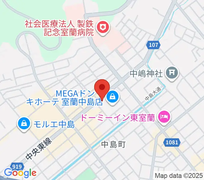 エルム楽器 室蘭支店の地図