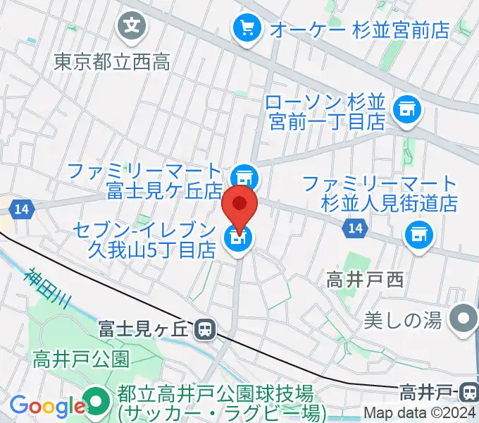 ドラムプロショップ GATEWAYの地図