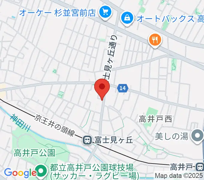 ドラムプロショップ GATEWAYの地図