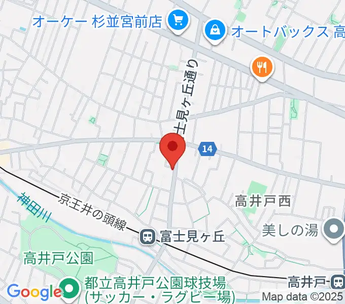 ドラムプロショップ GATEWAYの地図