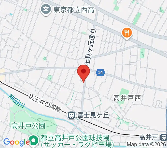 ドラムプロショップ GATEWAYの地図