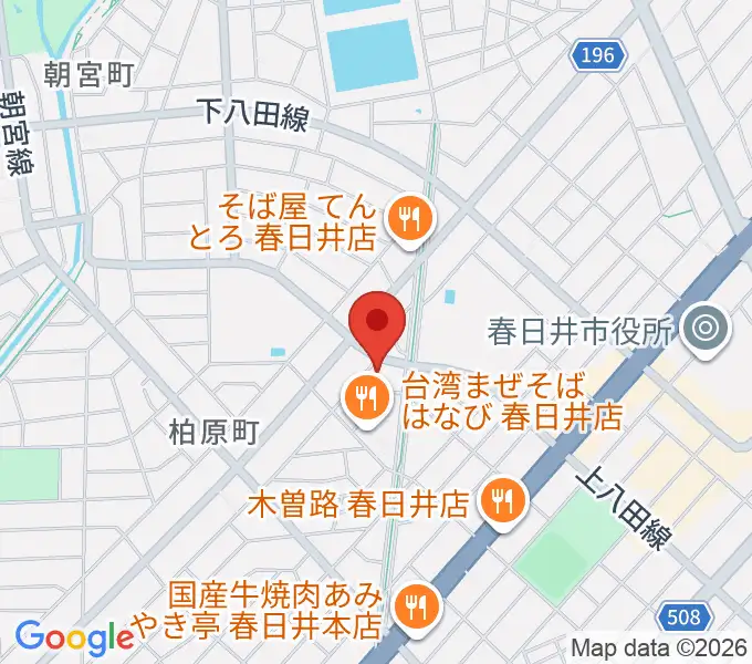 サウンド工房K＆Kの地図