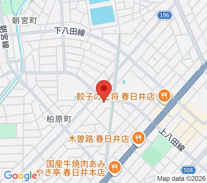 サウンド工房K&Kの地図