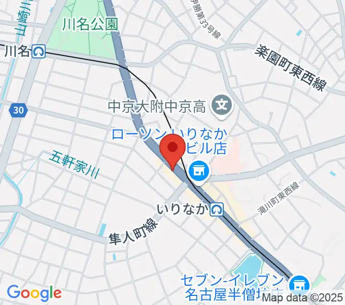 ギターショップTWO TONEの地図