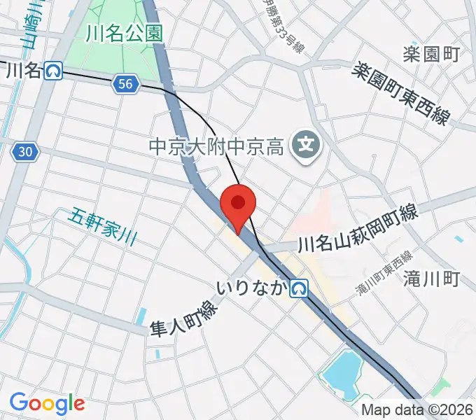 ギターショップTWO TONEの地図