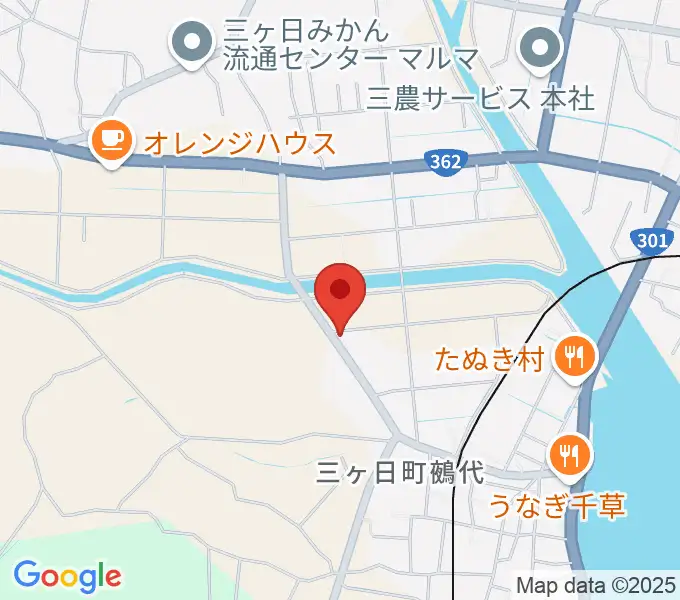 guitar shop UNIVERSEの地図