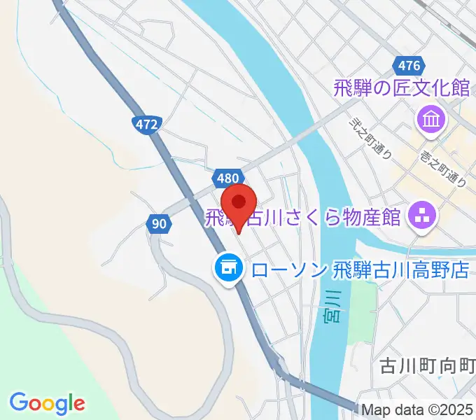 ギターのナカムラの地図