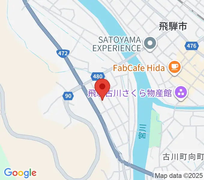 ギターのナカムラの地図