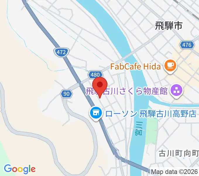 ギターのナカムラの地図