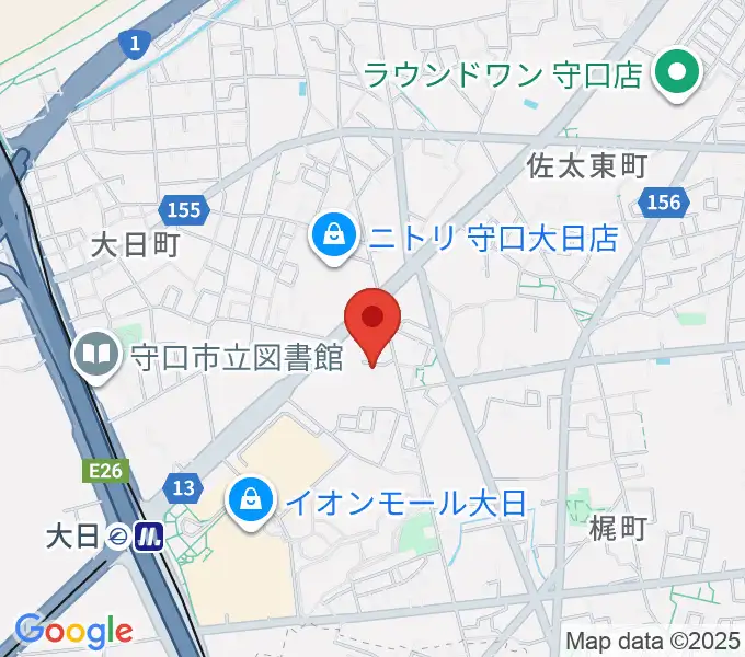 ギターワークスの地図