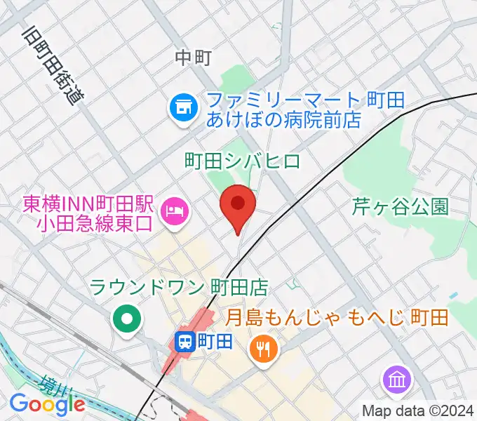 ミリメーターズミュージックの地図