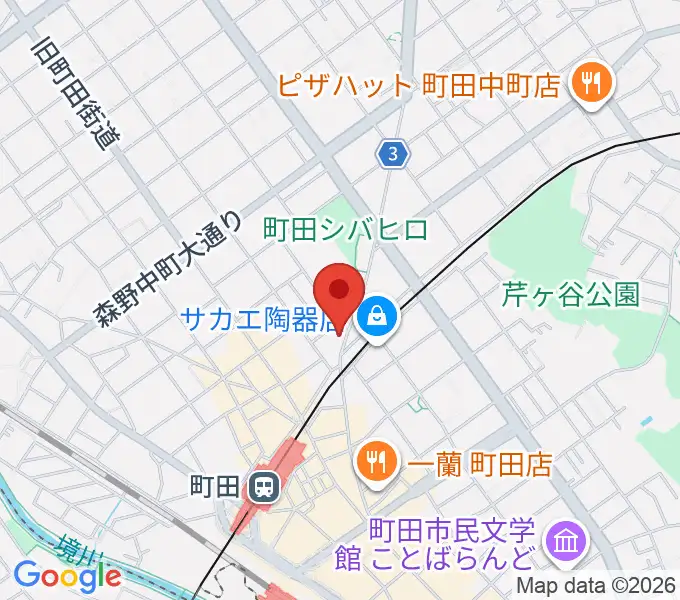 ミリメーターズミュージックの地図