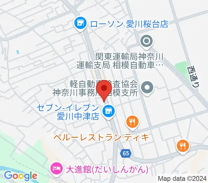 コアアートスクエアの地図