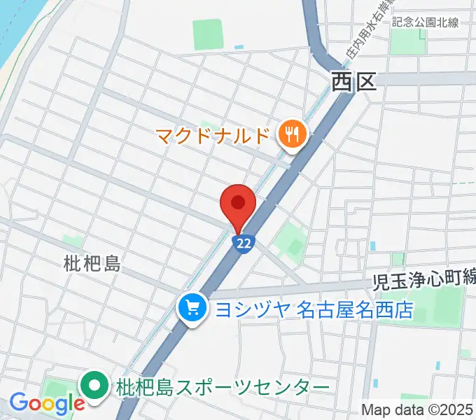日野屋和楽器店の地図