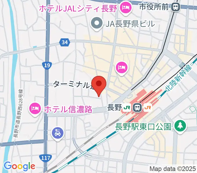 ヒオキ楽器 本店シャコンヌの地図