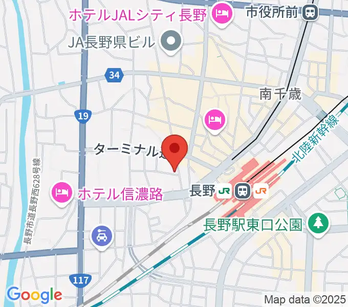 ヒオキ楽器 本店シャコンヌの地図