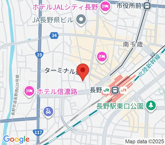 ヒオキ楽器 本店シャコンヌの地図