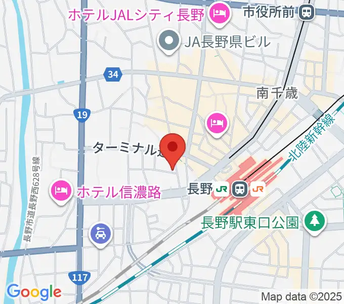 ヒオキ楽器 本店シャコンヌの地図