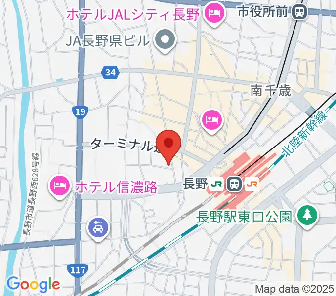 ヒオキ楽器 本店シャコンヌの地図