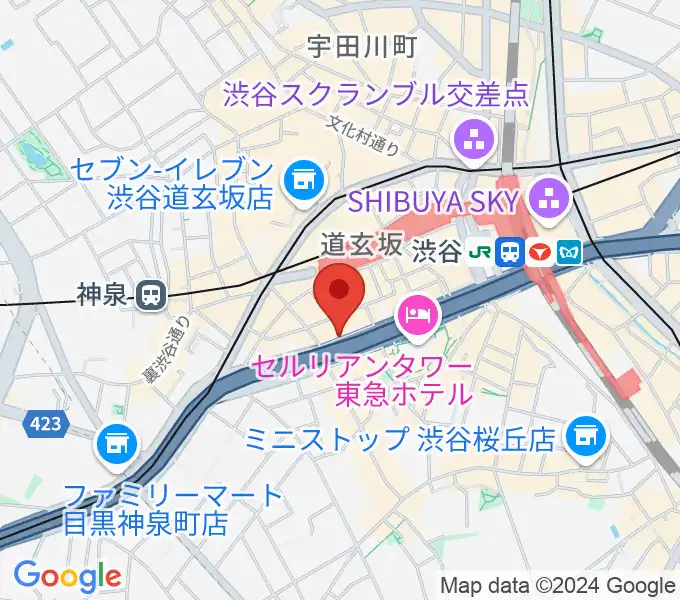 フーチーズの地図