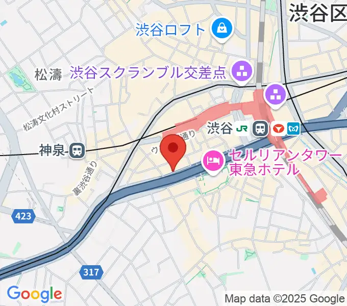 フーチーズの地図