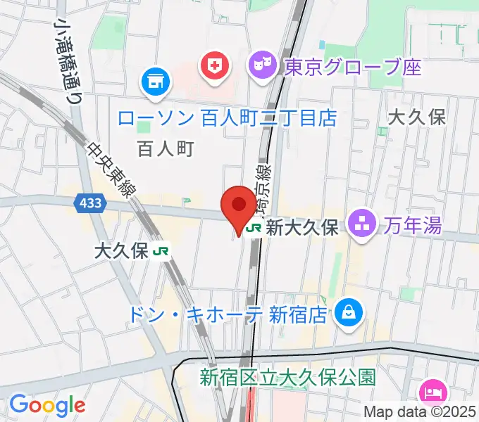 Hyper Guitarsの地図