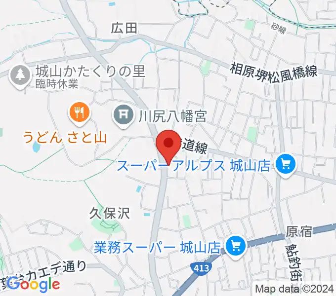 池田ピアノ城山工房の地図