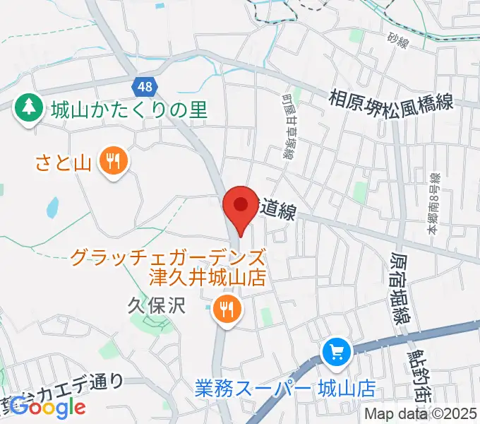 池田ピアノ城山工房の地図