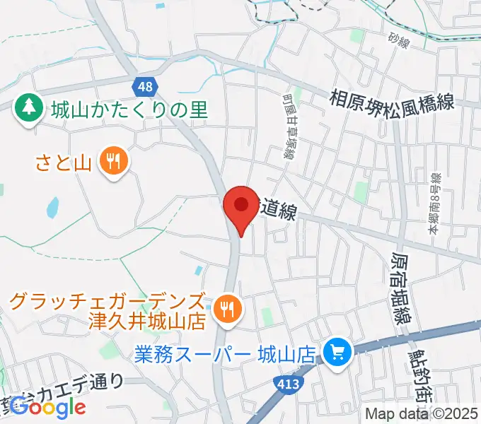 池田ピアノ城山工房の地図