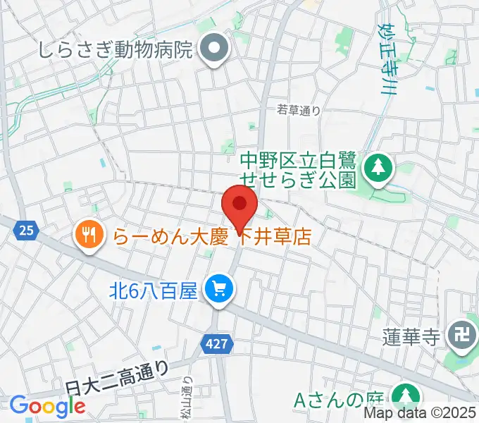 きく岡邦楽器店の地図