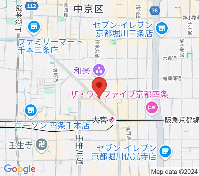 きんこう楽器の地図