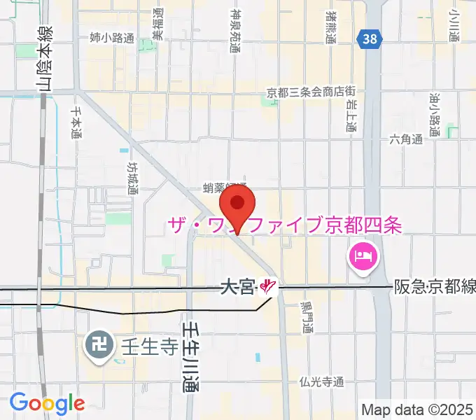 きんこう楽器の地図