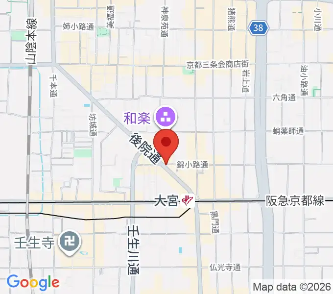 きんこう楽器の地図