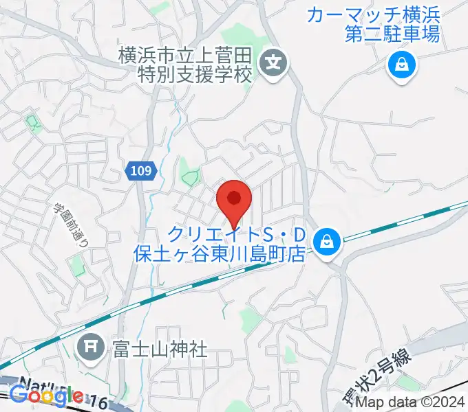 クラビアハウスの地図